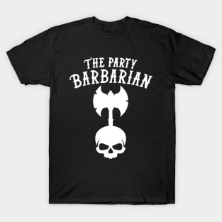 Barbarian Dungeons and Dragons Team Party T-Shirt